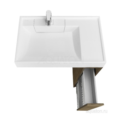 Тумба под раковину AQUATON Лондри 20 Дуб Кантри без фасада 1A267101LHDY0 фото в интернет-магазине Русалия