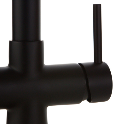 Смеситель для кухни под фильтр Milano 30636 черный матовый Veragio фото в интернет-магазине Русалия