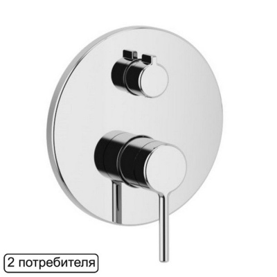 Смеситель для душа скрытого монтажа EXCELLENT Pi AREX.1245CR (хром) фото в интернет-магазине Русалия