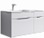 Подвесная тумба 90 Левая. Malaga белый Mal.01.09/L + умывальник Malaga 900L Mal.09.04.D-L Aqwella фото в интернет-магазине Русалия