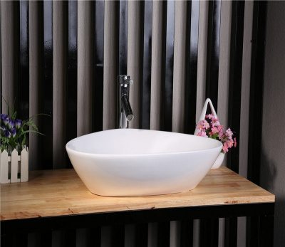 Раковина накладная треугольная 7472B CeramaLux фото в интернет-магазине Русалия