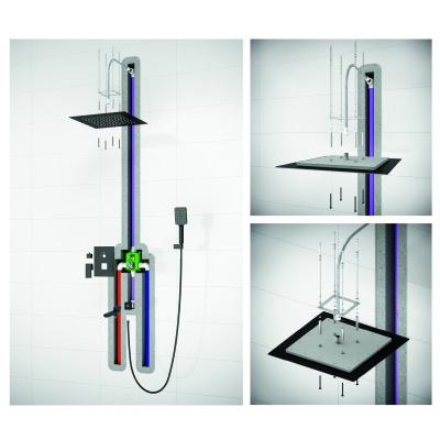 Душевая система встроенная Timo Selene белый матовый (SX-2039/16SM) фото в интернет-магазине Русалия