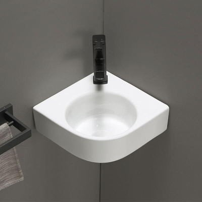 Раковина керамическая Vincea VBS-502, 440*385*155, подвесная, цвет белый фото в интернет-магазине Русалия