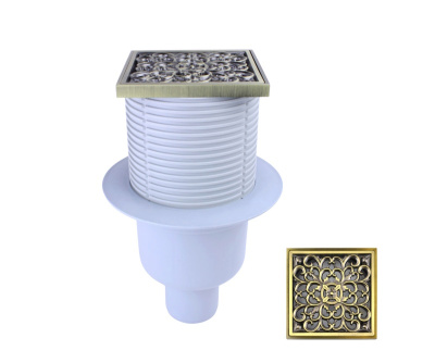 Душевой трап Bronze de Luxe 21962-57, бронза фото в интернет-магазине Русалия