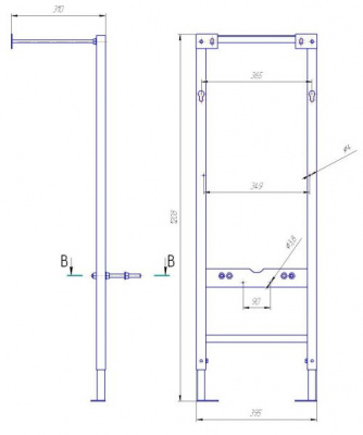 Инсталляционная система для подвесных унитазов Vector S-IN-MZ-VECTOR Cersanit фото в интернет-магазине Русалия