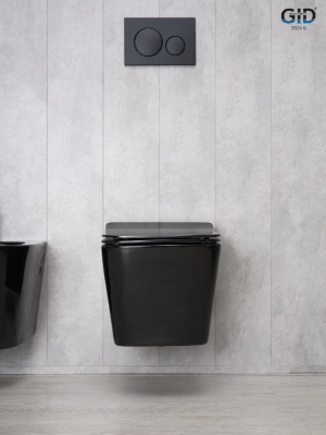 Унитаз подвесной Gid Tr2144BL 62224Y черная глянцевая 52x36x33.5 фото в интернет-магазине Русалия