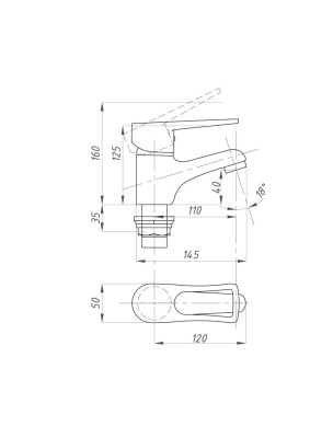 Смеситель для раковины FAUZT FZs940-B129 тип См-УмОЦБА фото в интернет-магазине Русалия