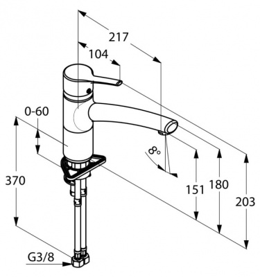 Смеситель для кухни TRENDO 335740575 KLUDI фото в интернет-магазине Русалия