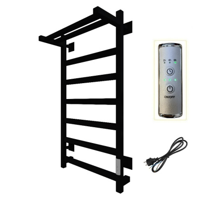 Полотенцесушитель электрический Пэк сп 20 П ВГП 80х50 черный Тругор фото в интернет-магазине Русалия