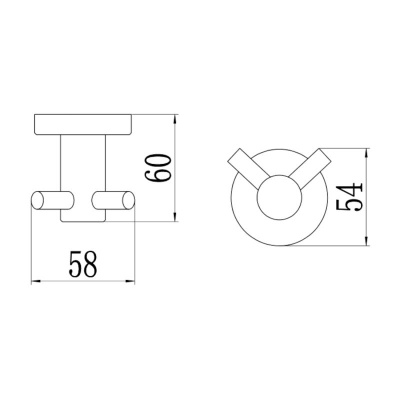 Крючок для ванной комнаты Savol S-005654, сатин фото в интернет-магазине Русалия