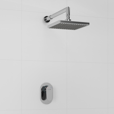 A12028 Встраиваемый комплект для душа с верхней душевой насадкой Wasserkraft фото в интернет-магазине Русалия