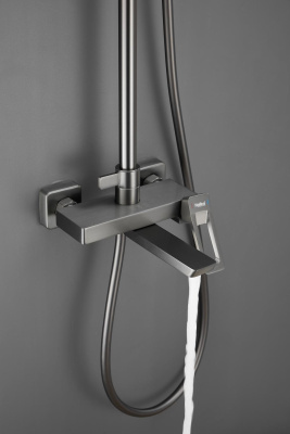 Душевая система HAIBA цвет: оружейная сталь (HB24732-3) фото в интернет-магазине Русалия