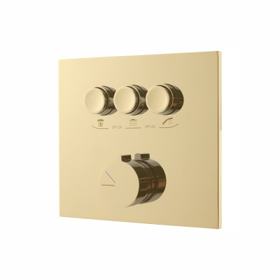 Душевой комплект VSFW-4311BG встраиваемый, 3 режима, брашированное золото Vincea фото в интернет-магазине Русалия