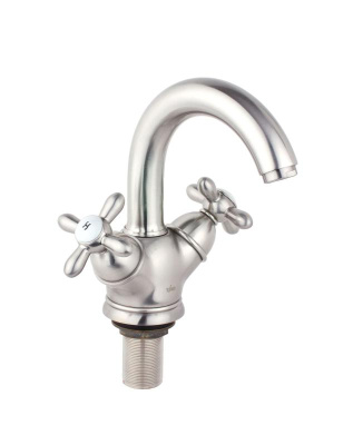 Смеситель для раковины Timo Ritz (0141FN silver) фото в интернет-магазине Русалия