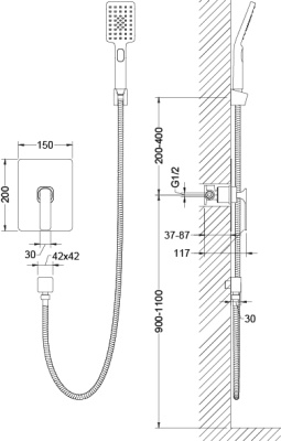 Смеситель для душа Timo Torne (4369/00SM chrome) фото в интернет-магазине Русалия