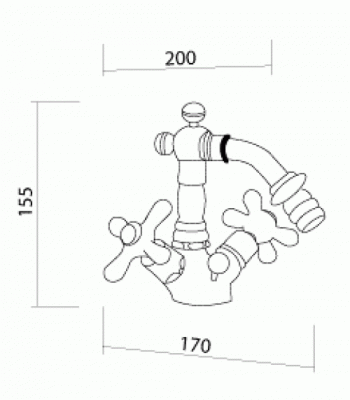 Смеситель для биде Gialetta Cromo VR.GLT-6320.СR Veragio фото в интернет-магазине Русалия