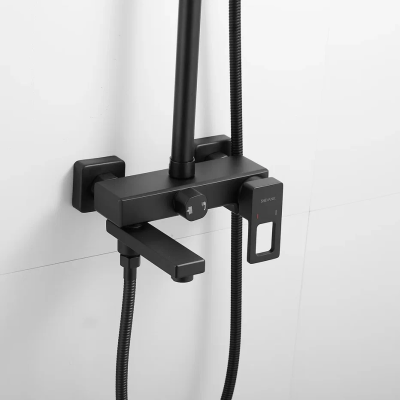 Душевая система Shevanik S8236H, черный фото в интернет-магазине Русалия