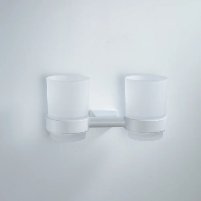 Стакан для ванной комнаты двойной Shevanik SG5722C, белый фото в интернет-магазине Русалия