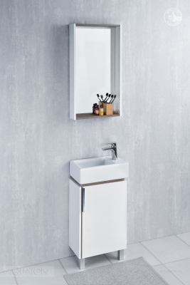 Зеркало AQUATON Бэлла белый, джарра 1A221702BBAZ0 фото в интернет-магазине Русалия