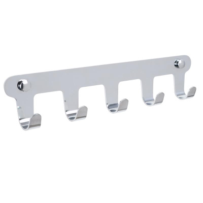 Планка с пятью крючками FIXSEN PRACTICA FX-805-5, хром фото в интернет-магазине Русалия