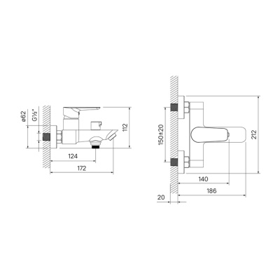 Смеситель для ванны IDDIS Cloud (CLOSB02i02WA) фото в интернет-магазине Русалия