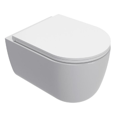 AQM2013PRO Унитаз подвесной сиденье SoftClose, технология смыва Invisible, скрыт крепеж. 490х360х380 AQUAme фото в интернет-магазине Русалия