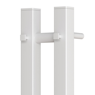 Полотенцесушитель электрический REFLEXION Гоби RXT031108WH 1100x80 с крючками, белый матовый фото в интернет-магазине Русалия