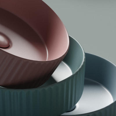 Умывальник чаша накладная круглая Element 360*360*115мм CN6057 Ceramica Nova фото в интернет-магазине Русалия