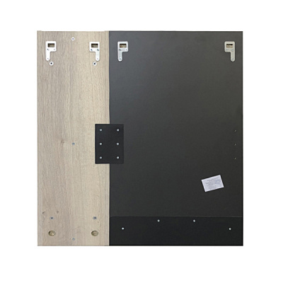 Зеркало-шкаф Comforty Бонн 75 графит/дуб дымчатый фото в интернет-магазине Русалия