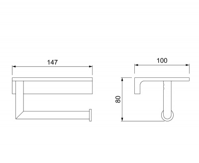 Бумагодержатель Timo Saona (13043/17) золото матовое фото в интернет-магазине Русалия