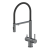 Смеситель для кухни с гибким изливом Flusso 050203 GrMt AltroBagno фото в интернет-магазине Русалия