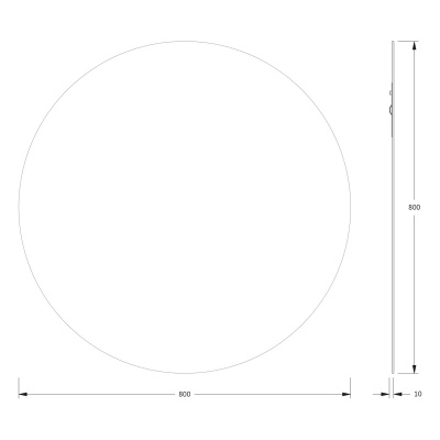 Зеркало настенное Primary EVOFORM D80 см, BY 0044 фото в интернет-магазине Русалия
