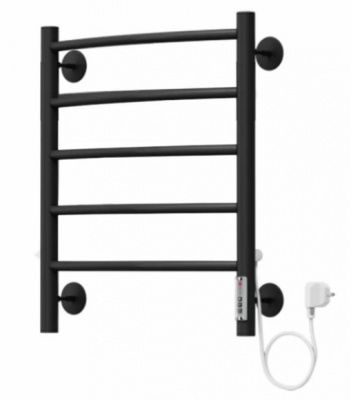 Полотенцесушитель электрический Классик П5 450x550, черный (RAL 9005 матовый) 4660059930343 Terminus фото в интернет-магазине Русалия