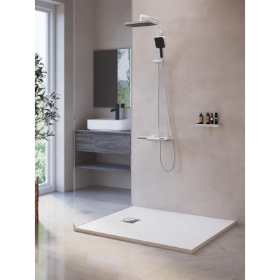 Каменный душевой поддон прямоугольный RGW ST-W Белый  700x1200 фото в интернет-магазине Русалия