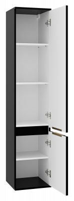 Шкаф - пенал Enfida 35 универсальный правый (черный) ENF-05035-020P Brevita фото в интернет-магазине Русалия