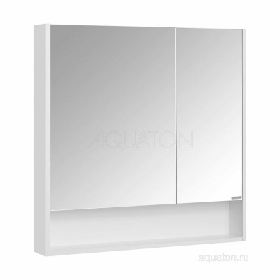 Зеркальный шкаф AQUATON Сканди 90 белый 1A252302SD010 фото в интернет-магазине Русалия