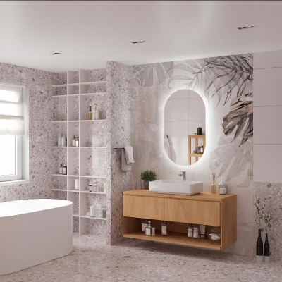 Зеркало Титавин 600x1000 ТИТ-02-60/100-14 Misty фото в интернет-магазине Русалия