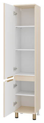 Шкаф - пенал Enfida 35 универсальный левый (бежевый) ENF-05035-030L Brevita фото в интернет-магазине Русалия