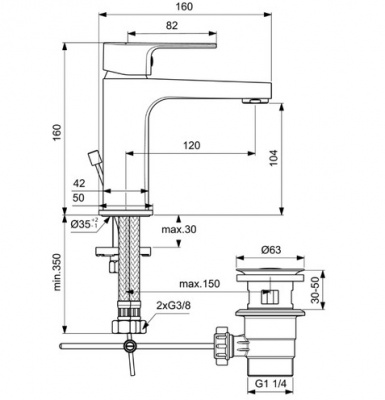 Комплект смесителей 6 в 1 Esla BD002XC Ideal Standard фото в интернет-магазине Русалия
