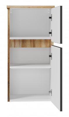 Шкаф Ива 40 подвесной универсальный (графит) П-Ива05040-48 Misty фото в интернет-магазине Русалия