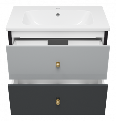 Тумба Кристиан 80 подвесная с раковиной Dreja Euphoria 80 Brevita фото в интернет-магазине Русалия