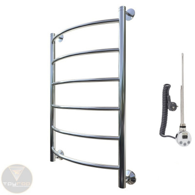Полотенцесушитель электрический с терморегулятором Приоритет эл ТЭН 1 80*60 (ЛЦ2) Тругор фото в интернет-магазине Русалия