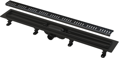Водоотводящий желоб с решеткой Simple APZ10-550Black (AG101101550) черный Alcaplast фото в интернет-магазине Русалия