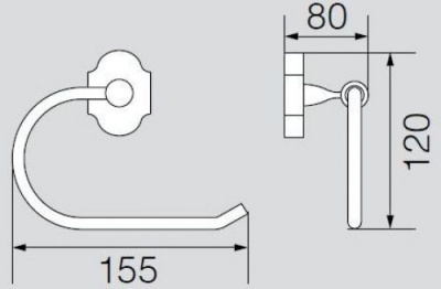 Бумагодержатель открытый VR.STD-7727.BR Stanford Bronzo Veragio фото в интернет-магазине Русалия