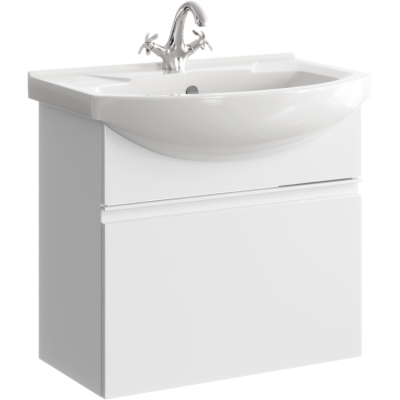 Подвесная тумба 65  Rodos белый ROD01061 + умывальник Элеганс 650 4620008192475 Aqwella фото в интернет-магазине Русалия