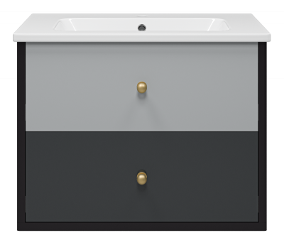 Тумба Кристиан 80 подвесная с раковиной Dreja Euphoria 80 Brevita фото в интернет-магазине Русалия