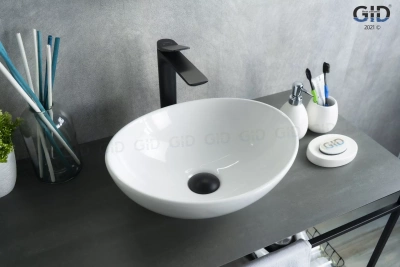 Раковина накладная овальная N9138 GID фото в интернет-магазине Русалия