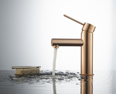 Смеситель для раковины Timo Saona розовое золото (2361/19F) фото в интернет-магазине Русалия