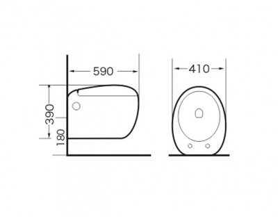 Унитаз подвесной c сиденьем микролифт GR-4442 Grossman фото в интернет-магазине Русалия