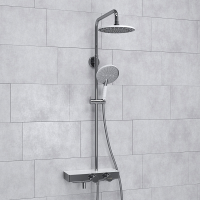 A113.067.059.CH Thermo Душевой комплект с термостатическим смесителем Wasserkraft фото в интернет-магазине Русалия